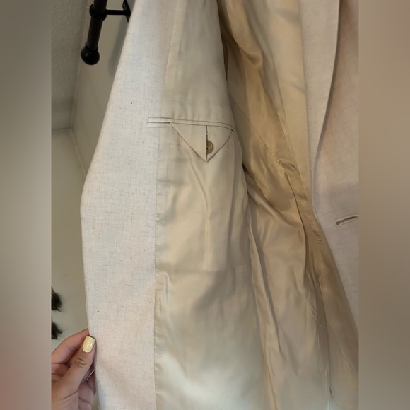 Oversized Ralph Lauren linen blend blazer - Picture 3 of 5